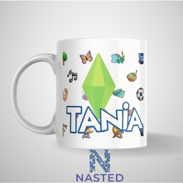 lossimnombre Taza de Los Sims con tu Nombre