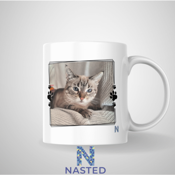 terapeuta taza con Nombre y foto de tu mascota
