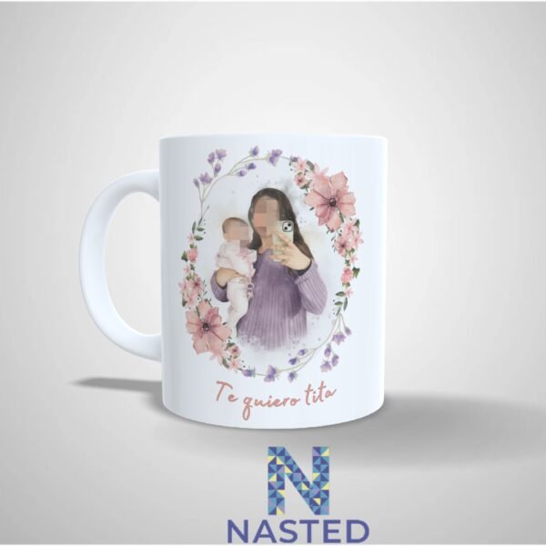 Taza personalizada acuarela